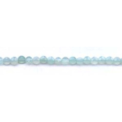 Dyed Chalcedony 6mm Faceted Coin