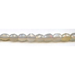 Dyed Chalcedony 8-10x Faceted Flat Oval