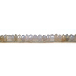 Dyed Chalcedony 8-10mm Faceted Rondell