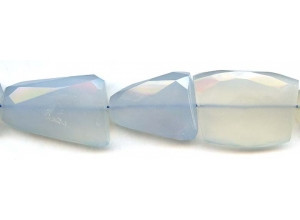 Blue Chalcedony 20-25x Faceted Slab Dyed