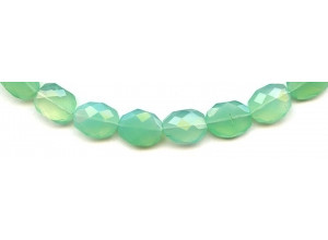 Chalcedony 10-11x Faceted Flat Oval