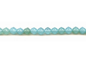 Dyed Blue Chalcedony 7.5mm Faceted Round