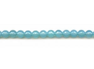 Dyed Blue Chalcedony 8mm Faceted Round