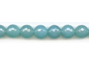 Dyed Blue Chalcedony 16mm Faceted Round