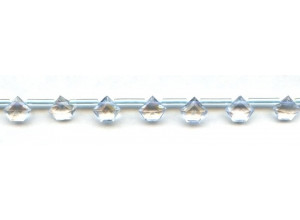 Blue Crystal 8mm Pentagon Briolette