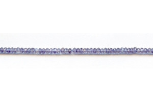 Blue Quartz 3.5mm Faceted Rondell