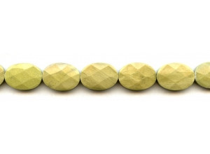 Yellow Turquoise 13x18 Faceted Flat Oval