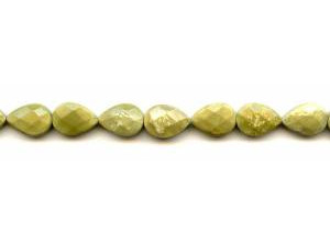 Yellow Turquoise 10x14 Faceted Flat Pear