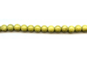 Yellow Turquoise 8mm Round