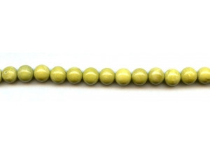 Yellow Turquoise 8mm Round