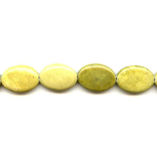 314-1041 Yellow Turquoise <br>18x25 Flat Oval