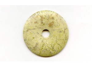 Yellow Turquoise 50mm Donut Pie