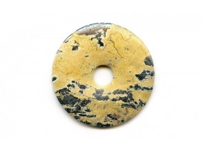 Yellow Turquoise 50mm Donut Pie