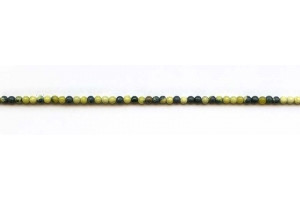 Yellow Turquoise 2mm Round