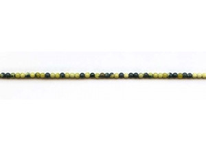 Yellow Turquoise 2mm Round