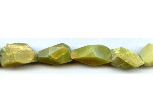 Yellow Turquoise 12-16x Faceted Nugget