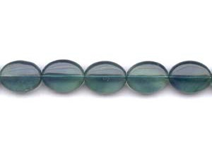 Blue Fluorite 15x20 Puffy Flat Oval