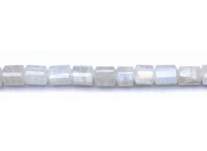 Rainbow Moonstone 10x Faceted Tri-Tube