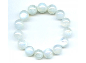 Rainbow Moonstone 14-15mm Round Bracelet