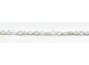 Rainbow Moonstone 4x6 Faceted Flat Pear