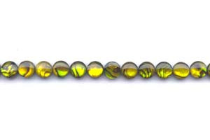 Dyed Abalone (Yellow) 8mm Dime