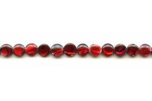 Dyed Abalone (Red) 8mm Dime