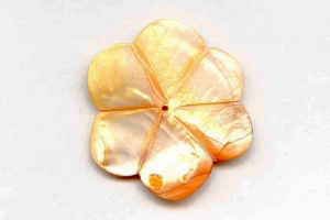 Dyed Mother of Pearl 50mm Flower Pendant