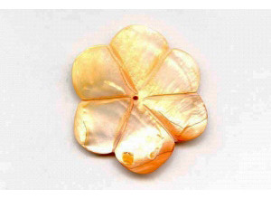 Dyed Mother of Pearl 50mm Flower Pendant