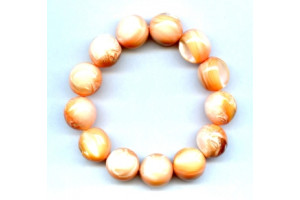 Dyed Mother of Pearl 16mm Round Bracelet