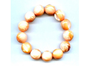 Dyed Mother of Pearl 16mm Round Bracelet