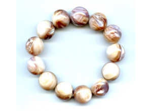 Dyed Mother of Pearl 16mm Round Bracelet