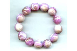 Dyed Mother of Pearl 16mm Round Bracelet