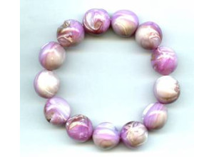 Dyed Mother of Pearl 16mm Round Bracelet