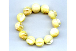 Dyed Mother of Pearl 16mm Round Bracelet