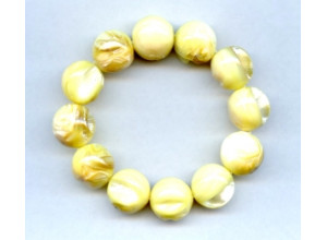 Dyed Mother of Pearl 16mm Round Bracelet