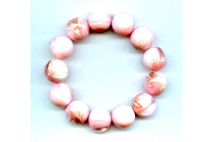 Dyed Mother of Pearl 16mm Round Bracelet