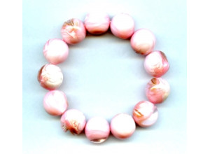 Dyed Mother of Pearl 16mm Round Bracelet