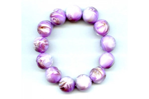 Dyed Mother of Pearl 16mm Round Bracelet