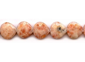 Indian Sunstone 20mm Faceted Pear