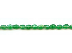 Emerald Jade 6x9 Faceted Flat Pear