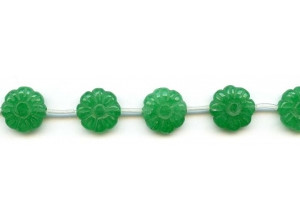 Emerald Jade 15mm Flower