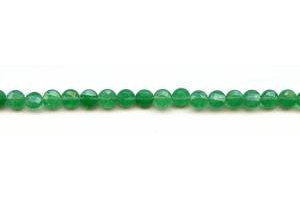 Emerald Jade 6mm Faceted Coin