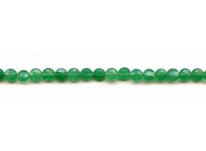 Emerald Jade 6mm Faceted Coin