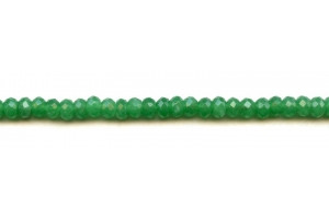 Emerald Jade 6mm Faceted Rondell