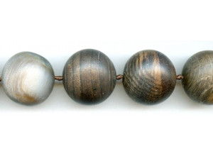 Matte Wood Opalite 25-26mm Round