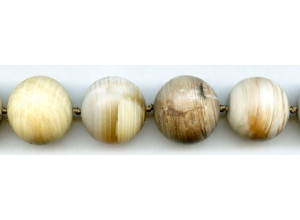 Matte Wood Opalite 21-22mm Round