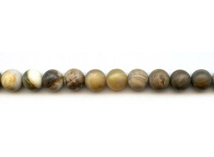 Matte Wood Opalite 9-10mm Round