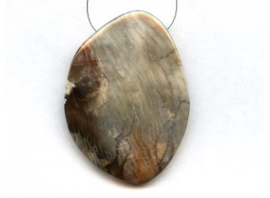 Wood Opalite 66x49 Pendant