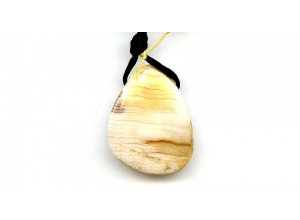 Wood Opalite 36x29 Pendant