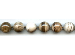 Wood Opalite 15mm Round